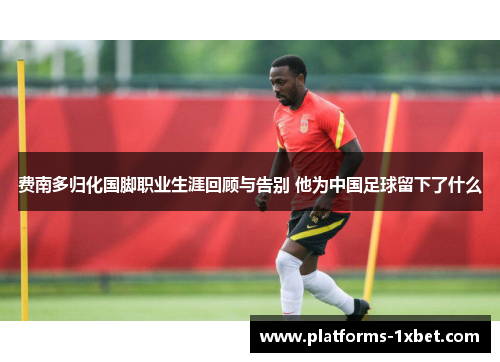 费南多归化国脚职业生涯回顾与告别 他为中国足球留下了什么 费南多归化国脚职业生涯回顾与告别 他为中国足球留下了什么